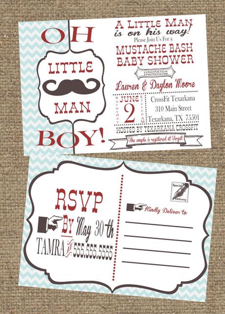 Baby Shower Invitation Postcards