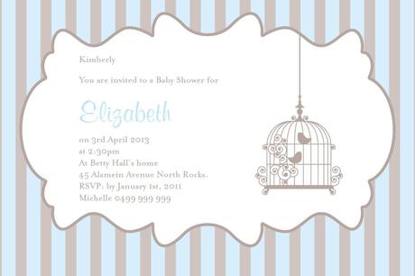 Baby Shower Invitation Postcards