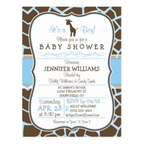 Baby Shower Invitation Postcards