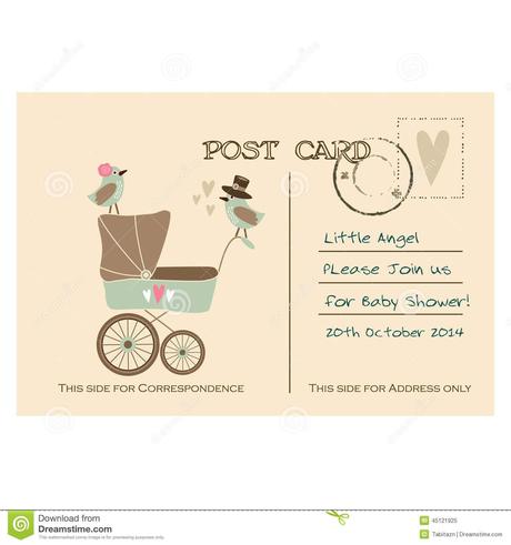 Baby Shower Invitation Postcards