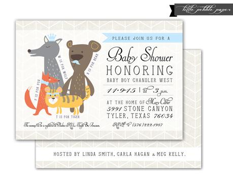 Baby Shower Invitation Postcards