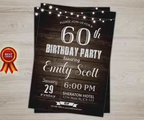 Male Birthday Party Invitations