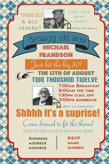 Male Birthday Party Invitations - Paperblog