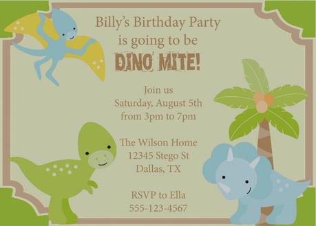 Dinosaur Baby Shower Invitations Online