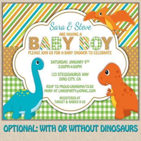 Dinosaur Baby Shower Invitations Online