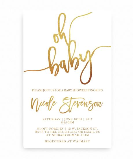 Modern Baby Shower Invitations