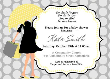 Modern Baby Shower Invitations