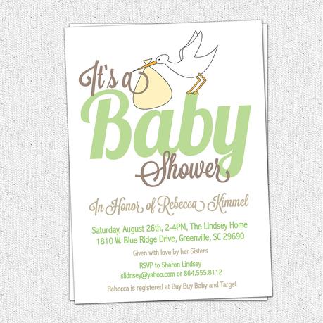 Modern Baby Shower Invitations