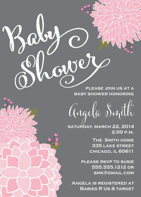 Modern Baby Shower Invitations