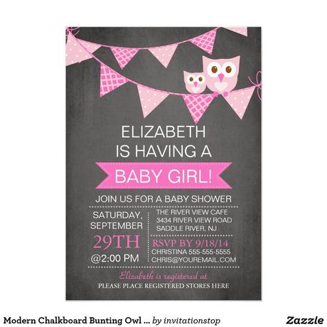 Modern Baby Shower Invitations