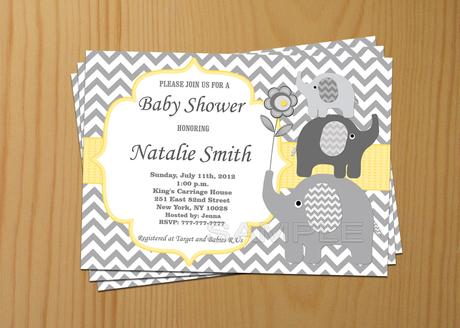 Modern Baby Shower Invitations