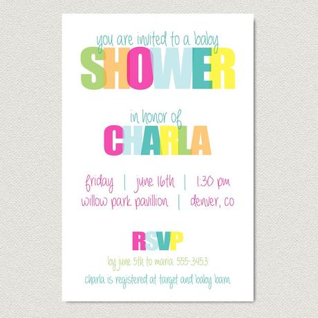 Modern Baby Shower Invitations