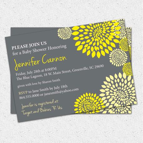 Modern Baby Shower Invitations