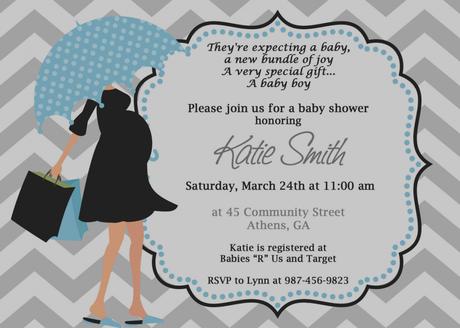 Modern Baby Shower Invitations