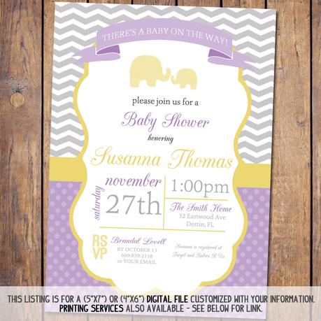 Modern Baby Shower Invitations