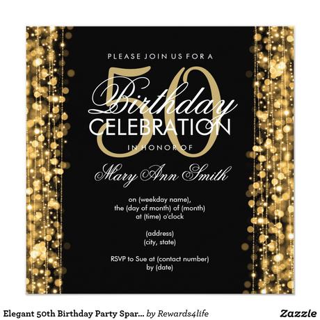 5oth Birthday Invitations