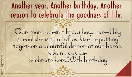 5oth Birthday Invitations