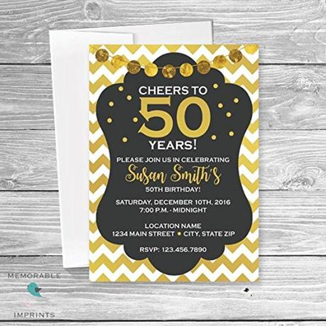 5oth Birthday Invitations