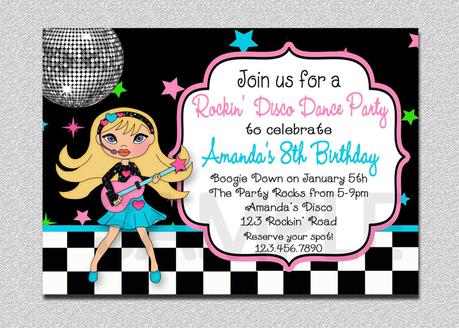 Rock Star Party Invites