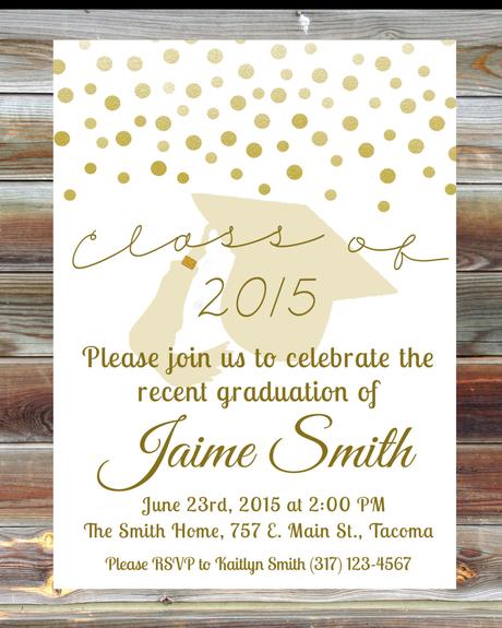 Custom Graduation Party Invitations