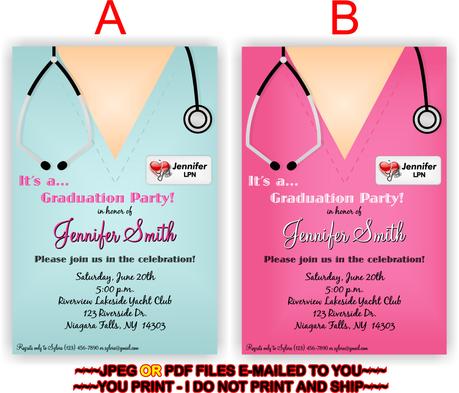 Custom Graduation Party Invitations