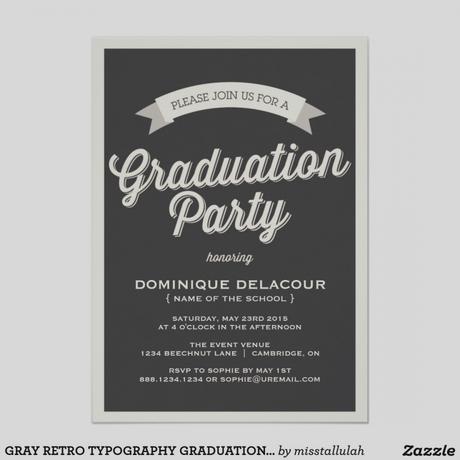 Custom Graduation Party Invitations