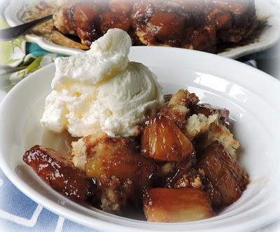 Downside Up Pineapple Cobbler