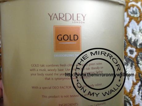 Yardley London Gold Talc Review