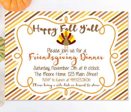 Fall Party Invites