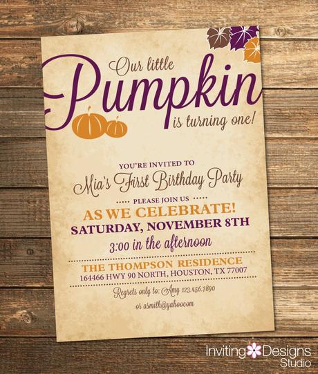 Fall Party Invites