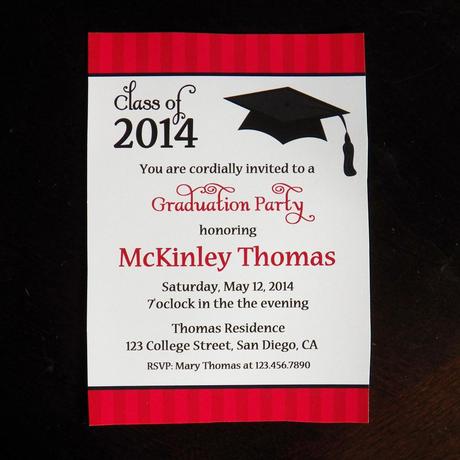 Sample Graduation Invitation Cards - Paperblog