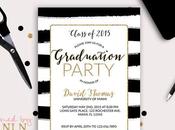 Gold Graduation Invitations