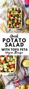 Greek Potato Salad with Tofu Feta _ Vegan Recipe from The Tofu Diaries