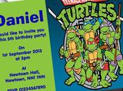 Ninja Turtle Birthday Party Invitations