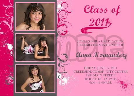 Graduation Open House Invitations