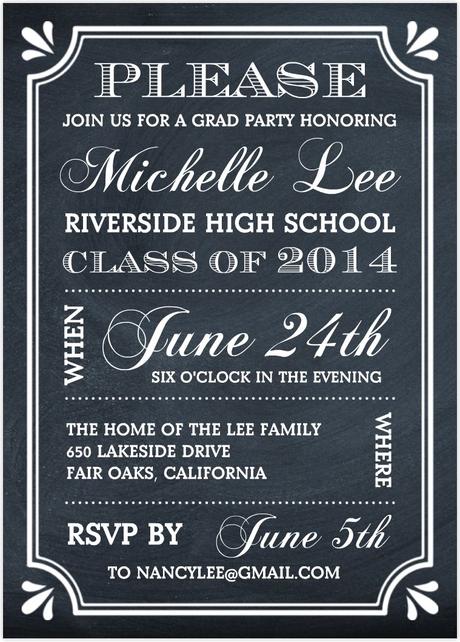 Graduation Open House Invitations