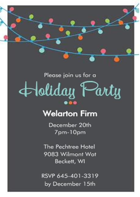 Office Party Invitation Email