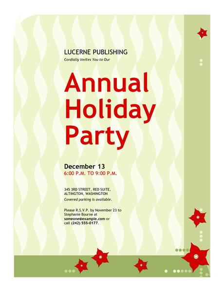 Holiday Party Invitation Language