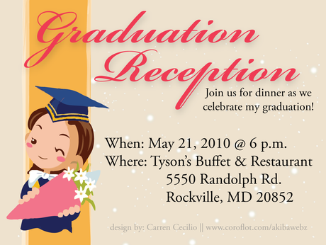 Graduation Reception Invitation