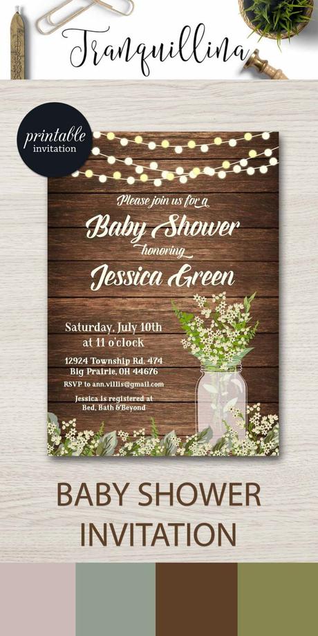 Rustic Party Invitations