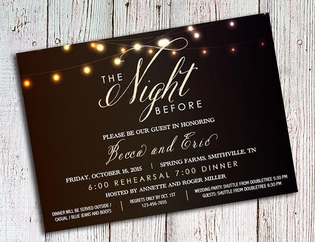 Rustic Party Invitations