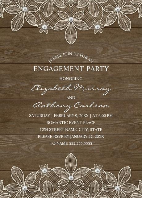 Rustic Party Invitations