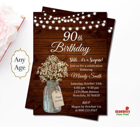 Rustic Party Invitations