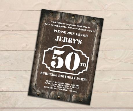 Rustic Party Invitations