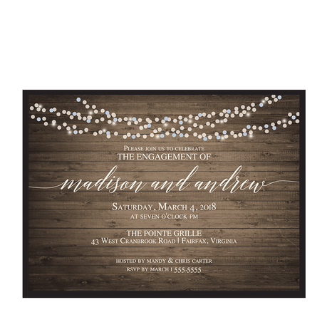 Rustic Party Invitations