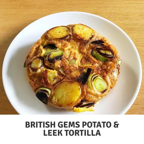 Recipe: British Gems Baby Potato and leek tortilla