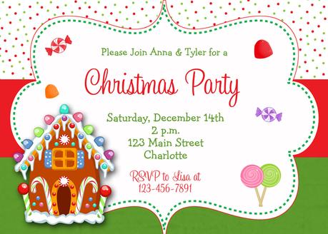 Custom Christmas Party Invitations