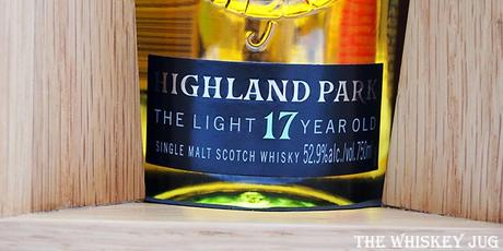 Highland Park The Light 17 Years Label