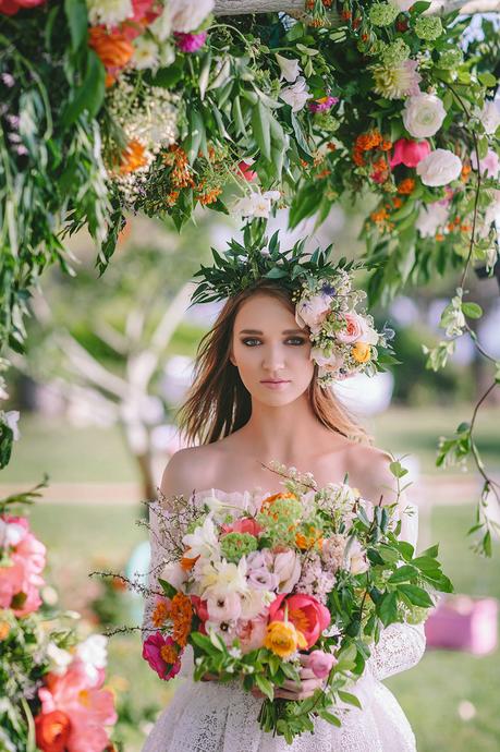 Aphrodite Hills Colorful Summer Wedding Inspiration Shoot