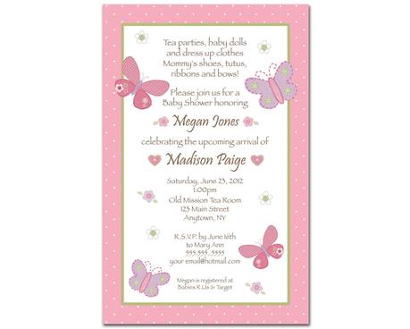 Baby Shower Invitations For Baby Girl